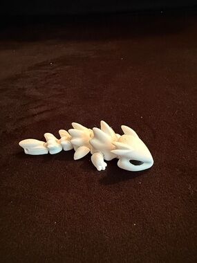 3D Printed White Dragon